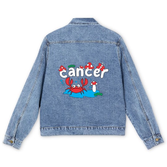 CANCER ZODIAC Men's Denim Jackets