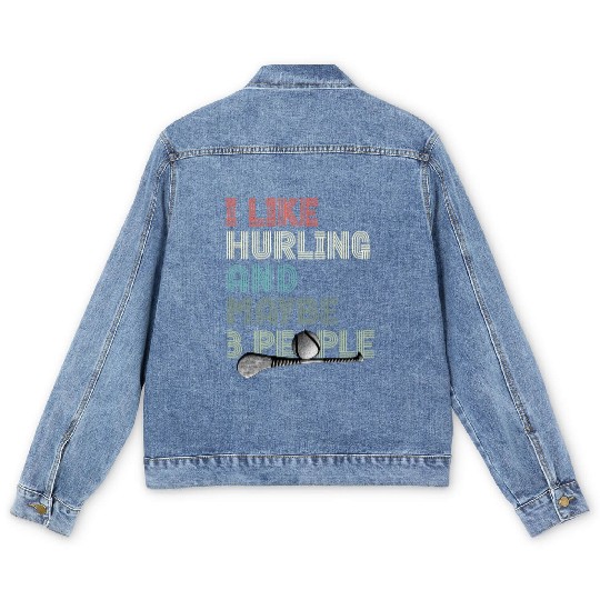 Irish Hurling Hurling Team Ireland Play Hurling Men's Denim Jackets