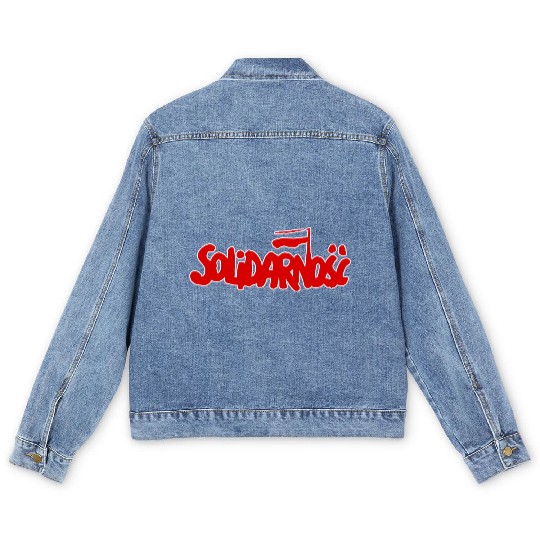 Solidarity Solidarnosc Polish Trade Union 1980S Men's Denim Jackets