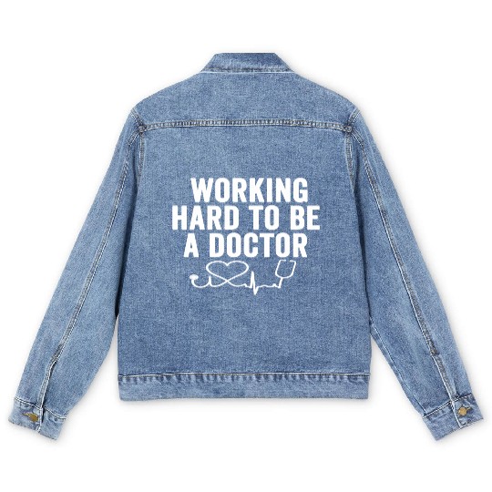 Medical Doctor Med School Major Physician Grad Men's Denim Jackets