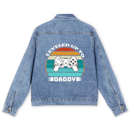 Leveled up to Daddy Men's Denim Jackets