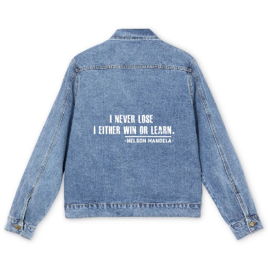 Nelson Mandela'S Motivational Men's Denim Jackets