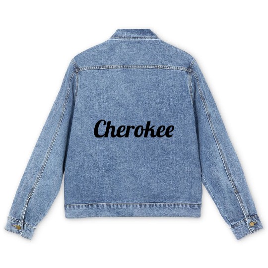 Top That Says The Name Cherokee Men's Denim Jackets