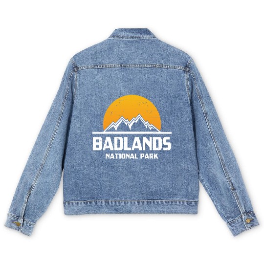 Badlands National Park Men's Denim Jackets