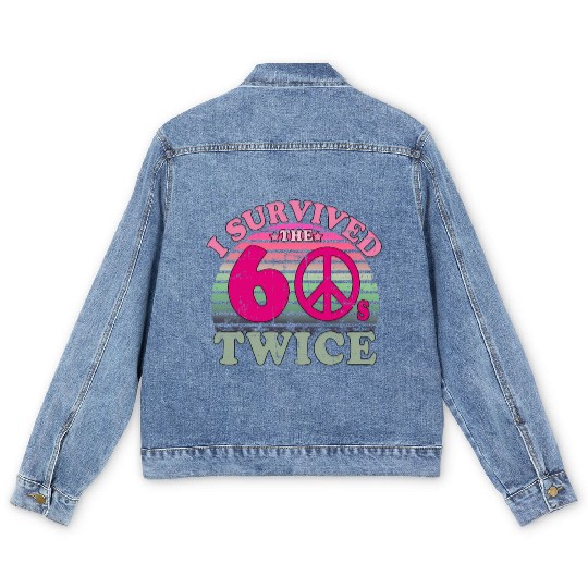 I Survived The Sixties 60S Twice Men's Denim Jackets