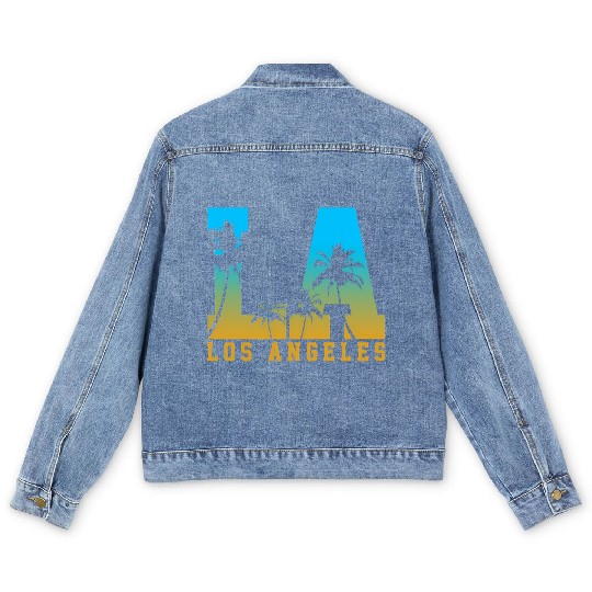 Los Angeles La California Men's Denim Jackets
