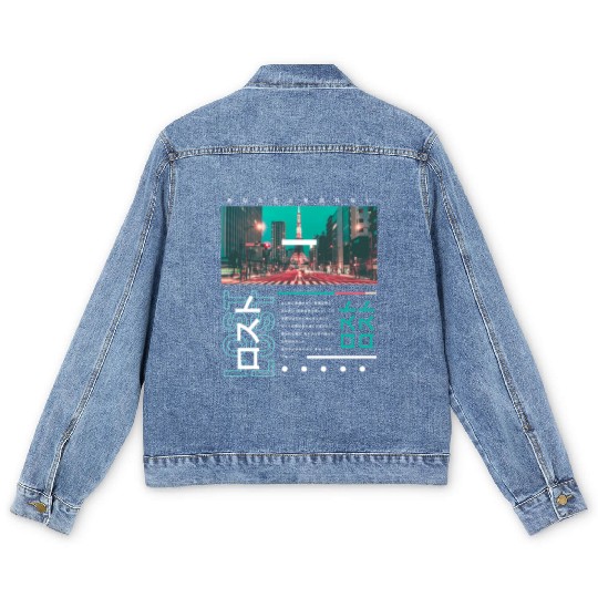 Japanese Streetwear Vibes Aesthetic Tokyo Fashion Men's Denim Jackets