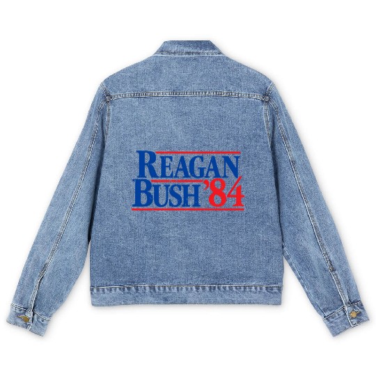 Reagan Bush '84 Republican Men's Denim Jackets
