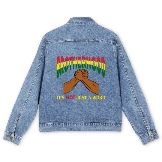 Brotherhood It's Not Just A Word Men's Denim Jackets