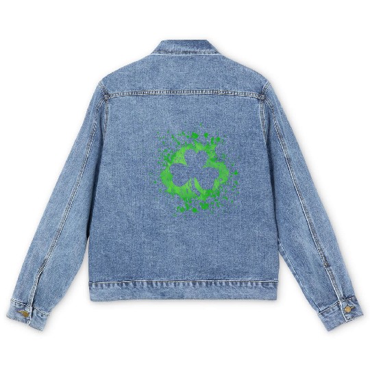 2-Sided Erin Go Bragh Shamrock Celtic Knot And Men's Denim Jackets