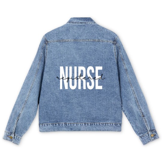 Registered Nurse Rn Emergency Room Nurse Men's Denim Jackets