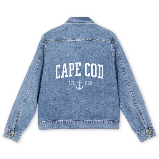 Cape Cod Massachusetts 1788 Nautical Look Men's Denim Jackets