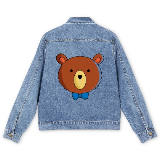 Best Brother Bear - Family Couple Men's Denim Jackets