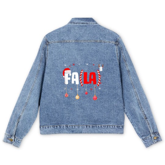 Math Teacher Fa La8 Equations Fa La La La Men's Denim Jackets