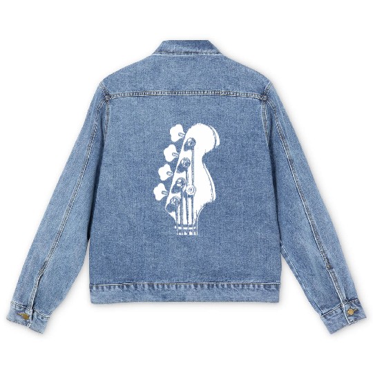 Guitar Classic Rock & Roll Guitar Lover Guitar Men's Denim Jackets