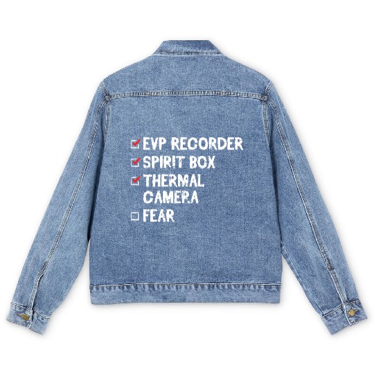 Evp Recorder Ghost Hunting Equipment Men's Denim Jackets