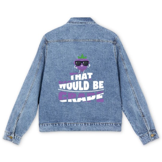 That Would Be Grape Men's Denim Jackets