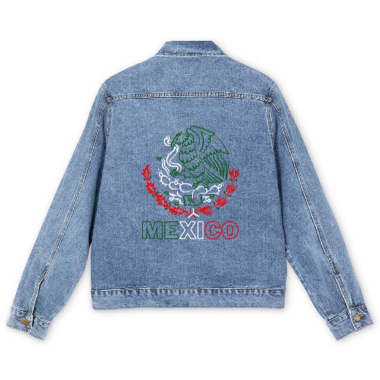 Meco With Mecan Eagle From Flag Red Green And Men's Denim Jackets
