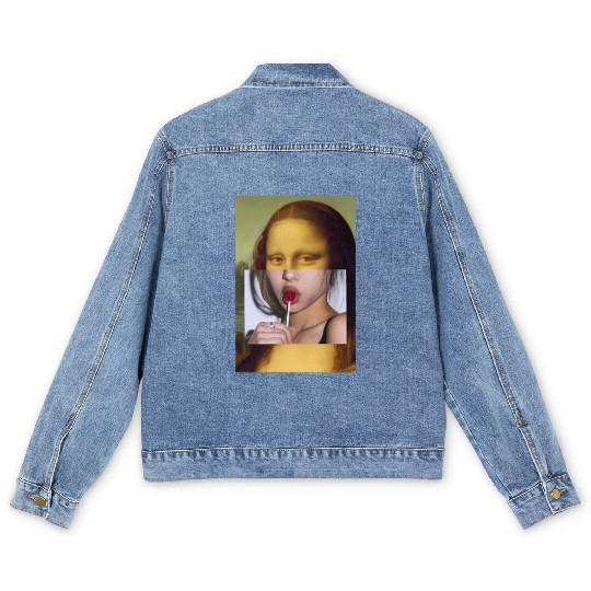 Mona Lisa Lollipop Mona Lisa Men's Denim Jackets