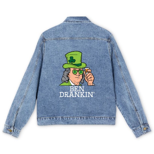 Ben Drankin Saint Paddys St Patric Day Men's Denim Jackets