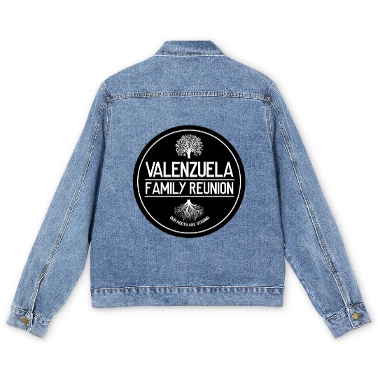 Valenzuela Family Reunion Our Roots Are Strong Men's Denim Jackets
