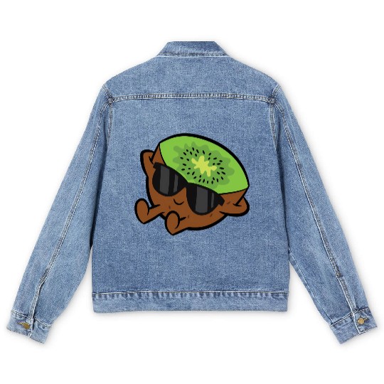 Kiwi Fruit Relang Lazy Kiwi Men's Denim Jackets