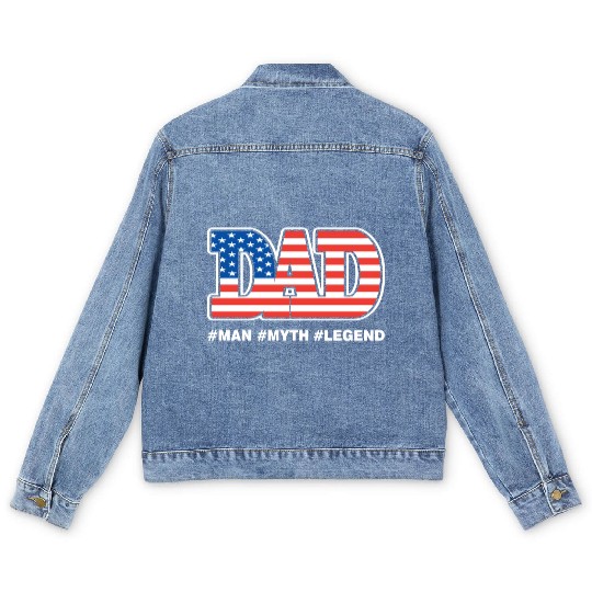 American Dad Unisex Men's Denim Jackets Father Day