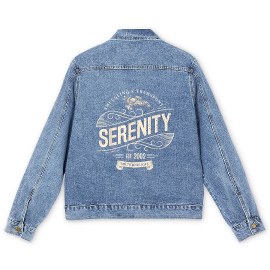 Vintage Serenity Sgling And Transport Firefly Men's Denim Jackets