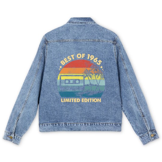 Best Of 1965 58Th 58 Years Old Vintage Men's Denim Jackets