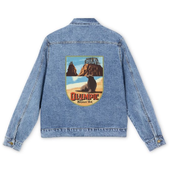 olympic national park Men's Denim Jackets