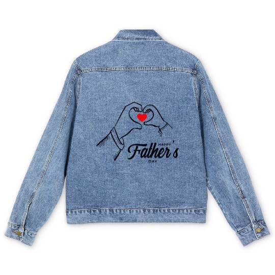 Happy Father's Day Men's Denim Jackets