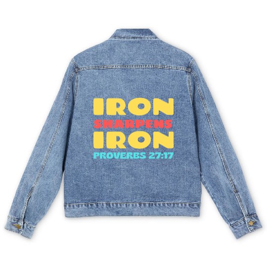 Iron Sharpens Iron nature Men's Denim Jackets