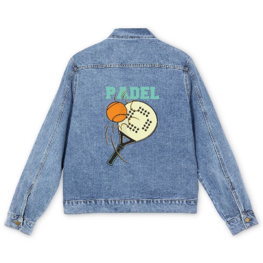 Padel Tennis Paddle Paddleball Padel Platform Men's Denim Jackets