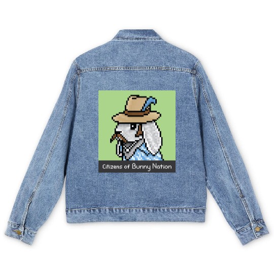 Citizens of Bunny Nation NFT #37 Artwork Men's Denim Jackets
