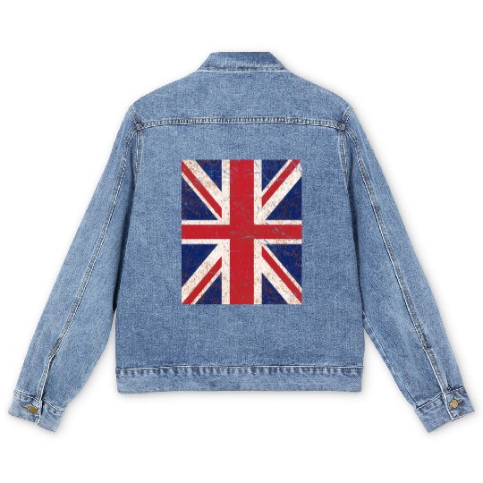 Union Jack Flag Men's Denim Jackets
