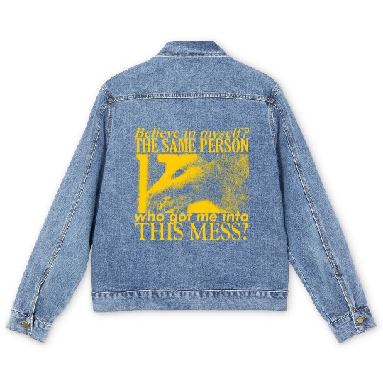 Believe in Myself Opossum Men's Denim Jackets