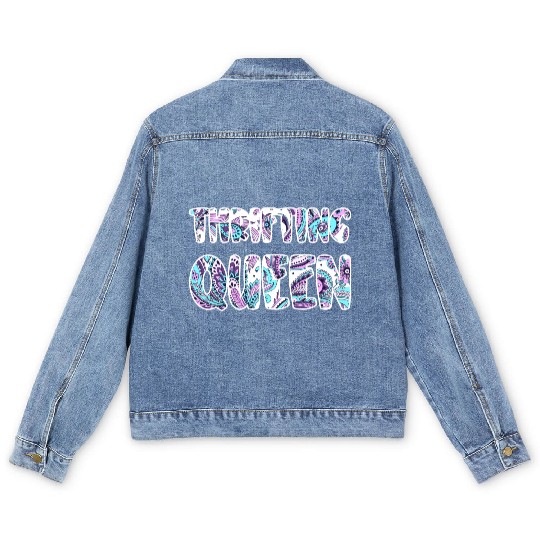 Thrifting Queen paisley Men's Denim Jackets