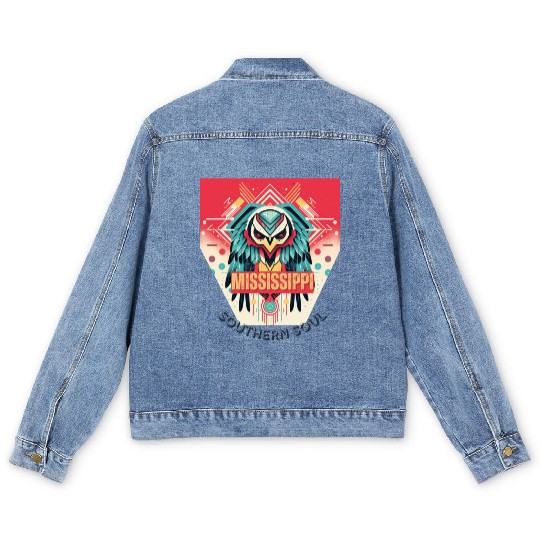 Mississippi vibes Men's Denim Jackets