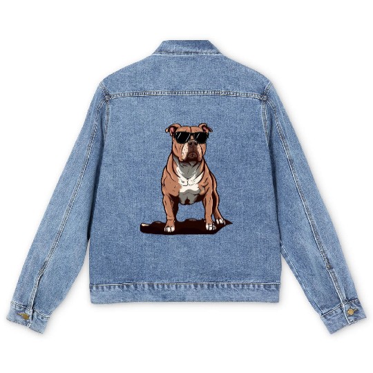 Pitbull The Cutie Men's Denim Jackets