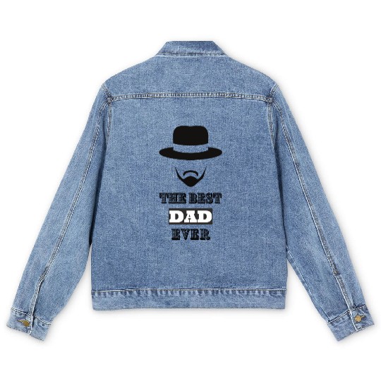 The best dad ever Men's Denim Jackets