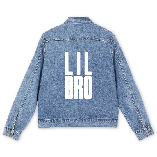 Lil Bro - Siblings Men Kids Adult Fraternity Littl Men's Denim Jackets