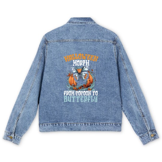 Butterfly Halloween Trick Or Treat Insect Lover Men's Denim Jackets