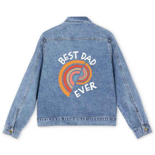 Best Dad Ever Men's Denim Jackets