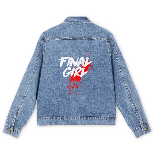 Final Horror Movie Slasher Film Men's Denim Jackets