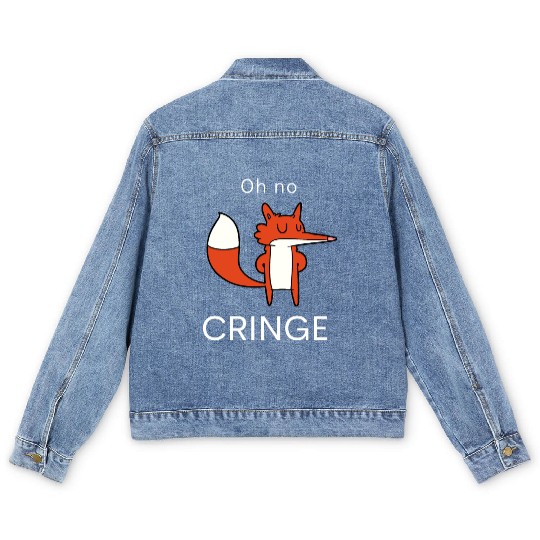 Oh no Cringe Men's Denim Jackets