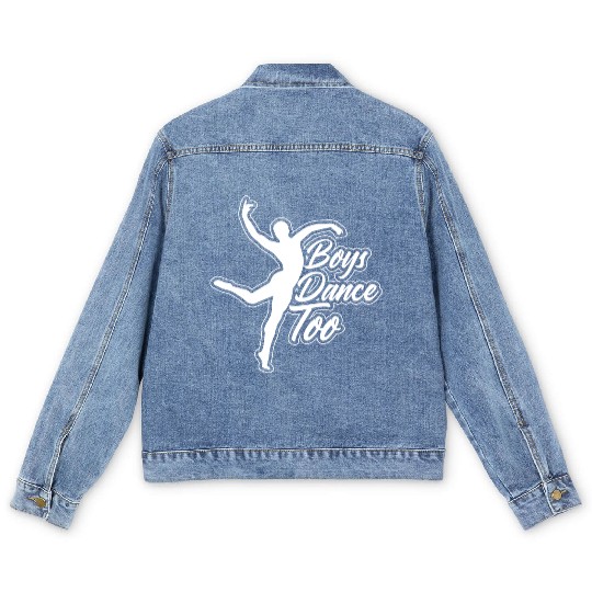 Ballet Dance Lover Dancer Ballerino Boys Men's Denim Jackets