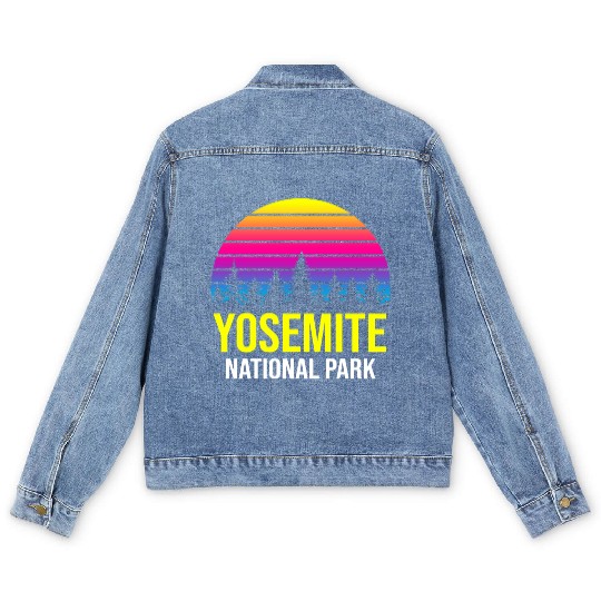 Yosemite National Park Men's Denim Jackets