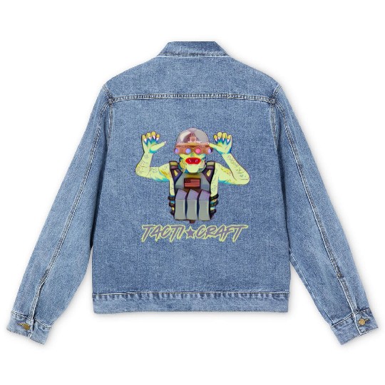 What That Swamp Thang Do Men's Denim Jackets
