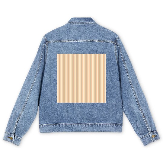Orange Stripes Men's Denim Jackets