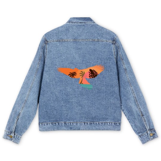 Falconry Bird Falcon Hunting Falconer Men's Denim Jackets
